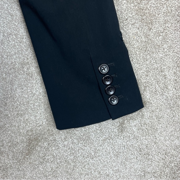 Coldwater Creek Jacket Womens 10 Black Embroidered Button Lined Blazer- 9565* - Picture 9 of 11